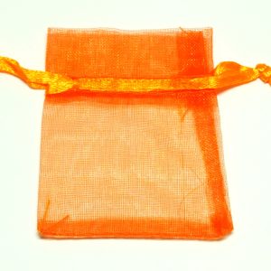 Orange Organza Bag 70x50mm