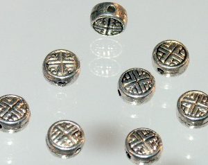 Tibetan Style Silver Metal Bead