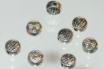 Tibetan Style Silver Metal Bead
