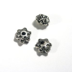 Tibetan Style Silver Metal Star 9x5mm