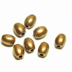 Red Copper Oval Bead 5x4mm